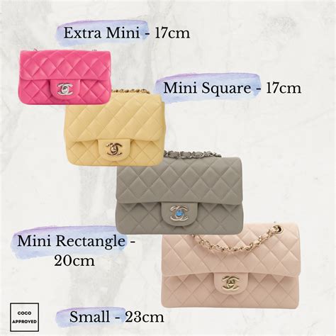 chanel flap bag dimensions|chanel flap bag size comparison.